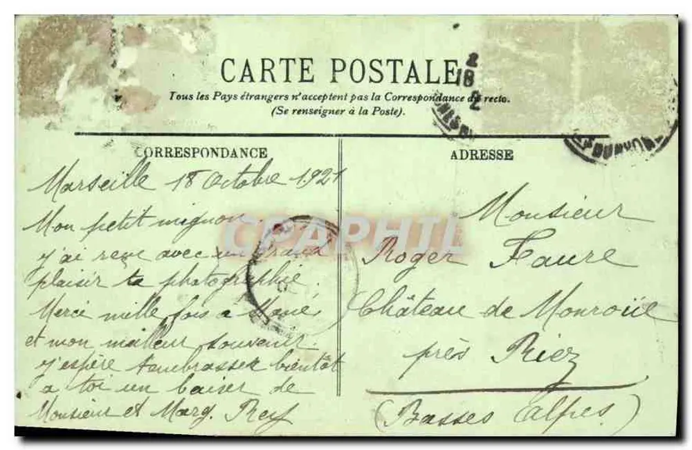 Marseille — Quai de la Joliette — LL. n°217 - Verso