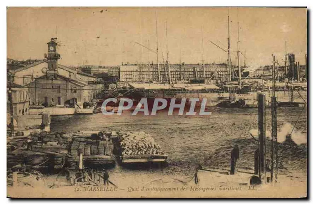 Marseille — Anlegesteg der Messageries maritimes — E.T. - Vorderseite