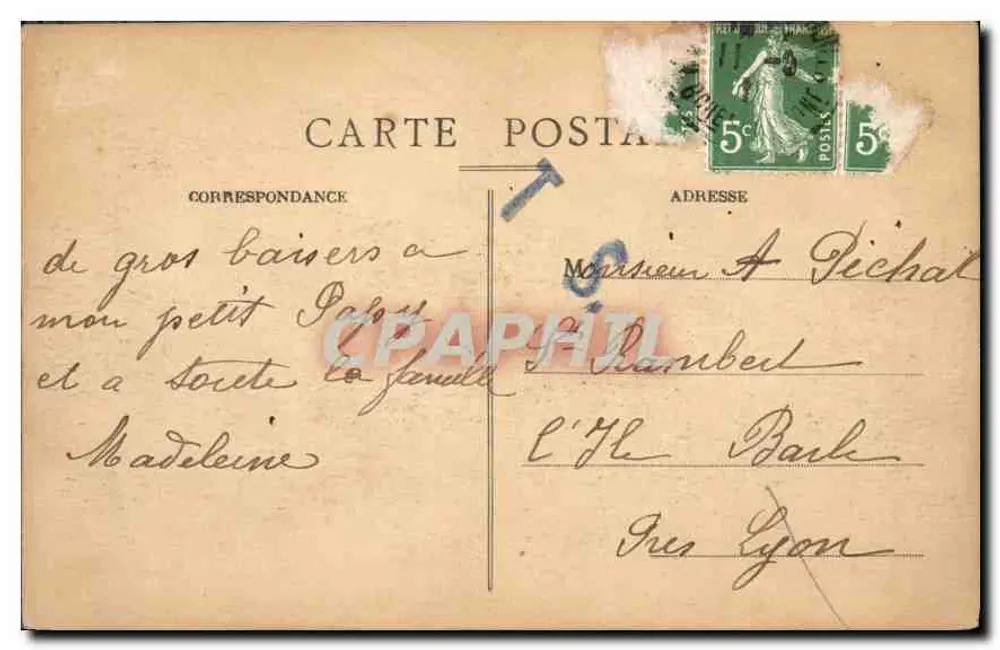 Marseille — Anlegesteg der Messageries maritimes — E.T. - Rückseite