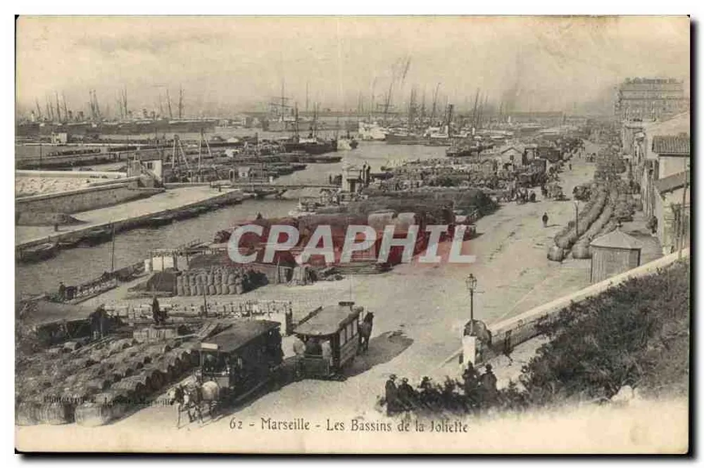 Marseille - Les Bassins de la Joliette — Verlag: Monnery & Cie, n° 62 - Vorderseite