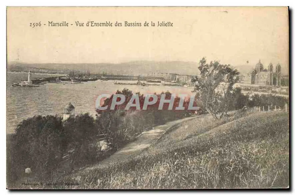 Marseille — Panoramablick auf die Bassins de la Joliette — Verlag: Marseille - Vorderseite