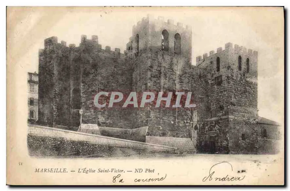 Marseille — A Igreja de São Victor — ND Phot - Frente
