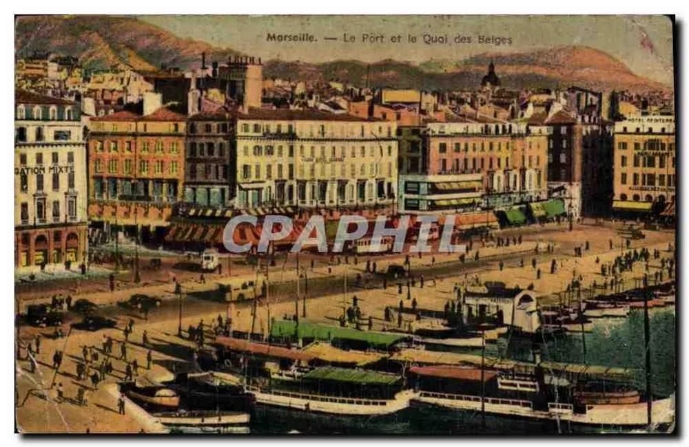 Marseille — Der Hafen und der Quai des Belges — Mischauflage - Vorderseite