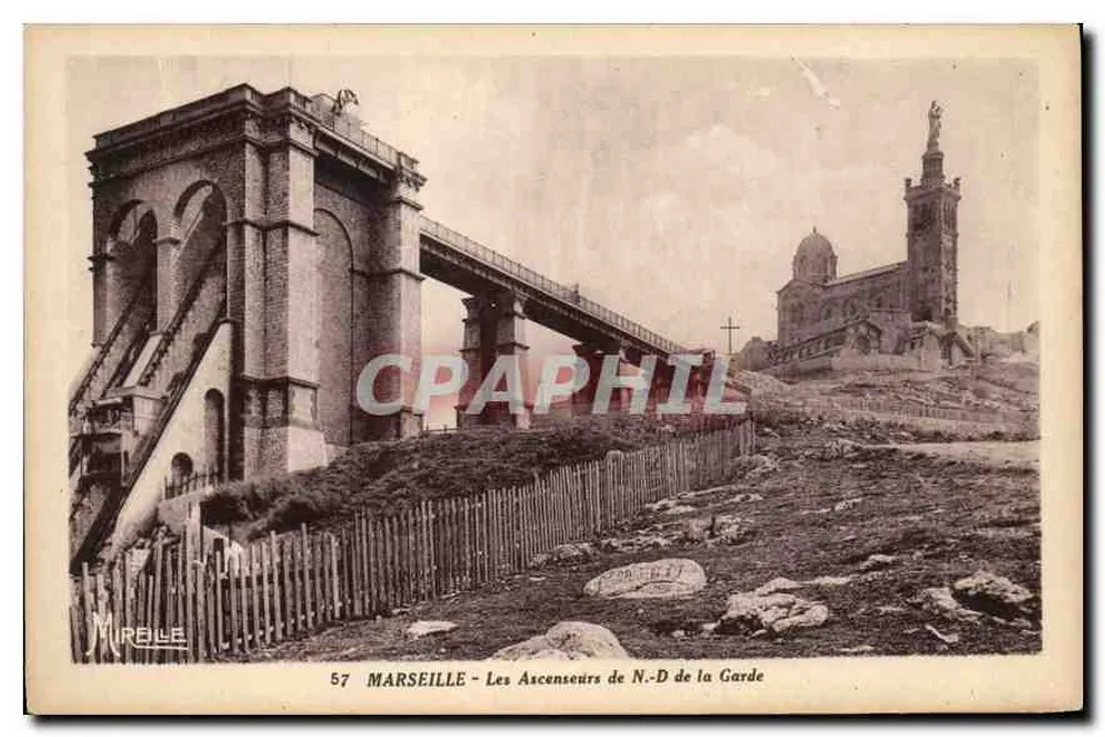 Marseille - Die Aufzüge der Notre-Dame de la Garde — M. Reile, n° 57 - Vorderseite