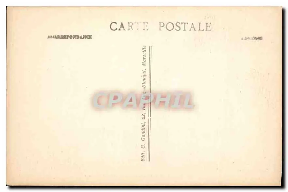 Marseille - Die Aufzüge der Notre-Dame de la Garde — M. Reile, n° 57 - Rückseite