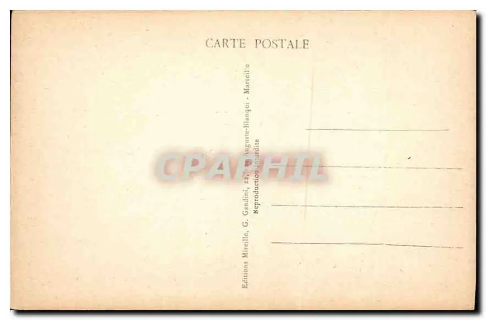 Marseille — Les Îles vues de la Corniche — Mireille, n°279 - Verso