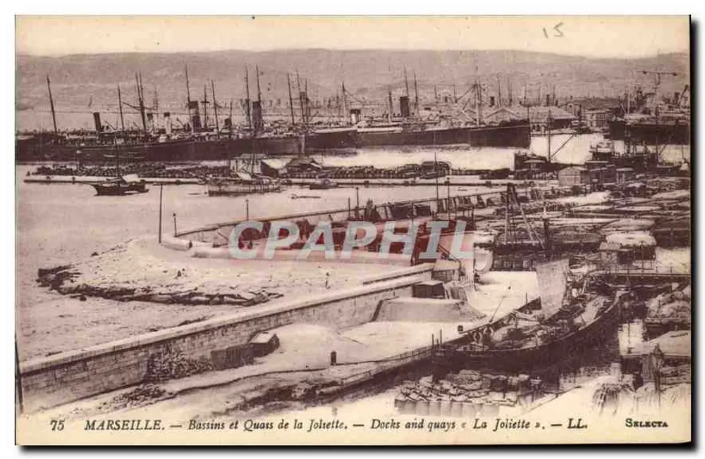 Marseille — Basins und Kais von Joliette — Selecta, Nr. 75 - Vorderseite