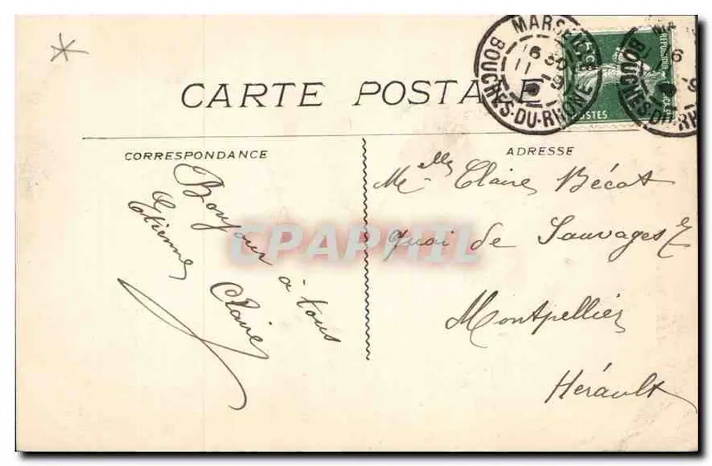 MARSEILLE - A Virgem da Guarda — editor não identificado - Verso