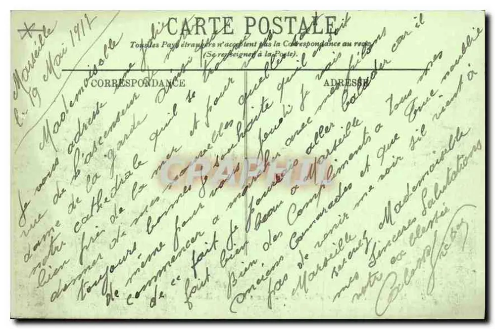 Marseille — Le Haut des Ascenseurs und Notre-Dame-de-la-Garde — LL. n° 216 - Rückseite