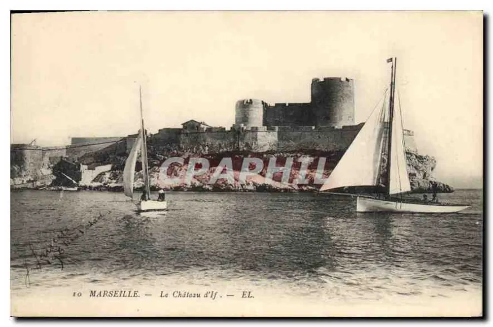 Marselha — O Castelo de If — Editor EL, n°10 - Frente