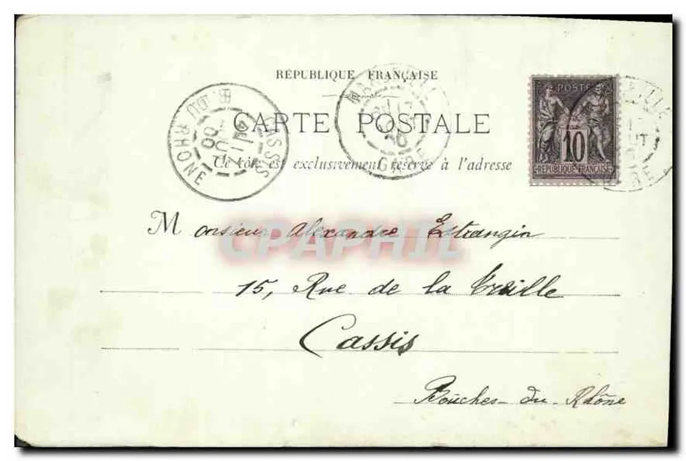 Marselha — A Prefeitura — E. L. PROT. n° 6 - Verso