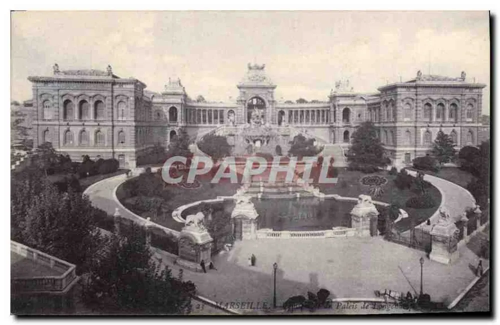 Marseille — Palácio de Longchamp — editor não identificado, n° de série 23 - Frente