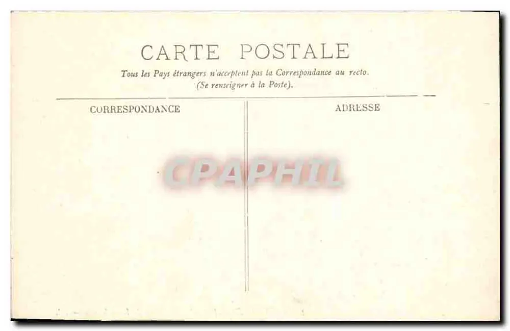 Marseille — Palácio de Longchamp — editor não identificado, n° de série 23 - Verso