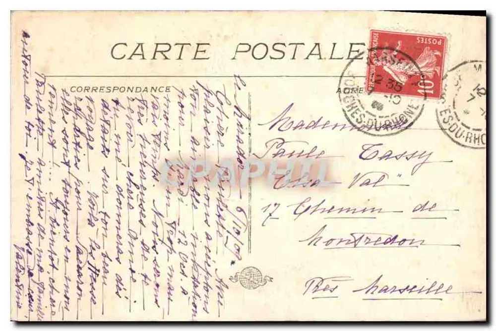 Marselha — O Chalet do Parc Borély — editor anônimo, n° 28 - Verso