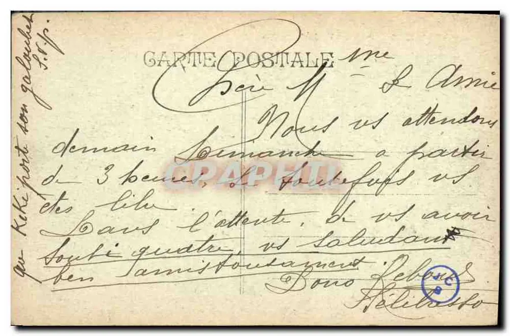 Marseille — Porto de La Joliette — A. C. - Verso