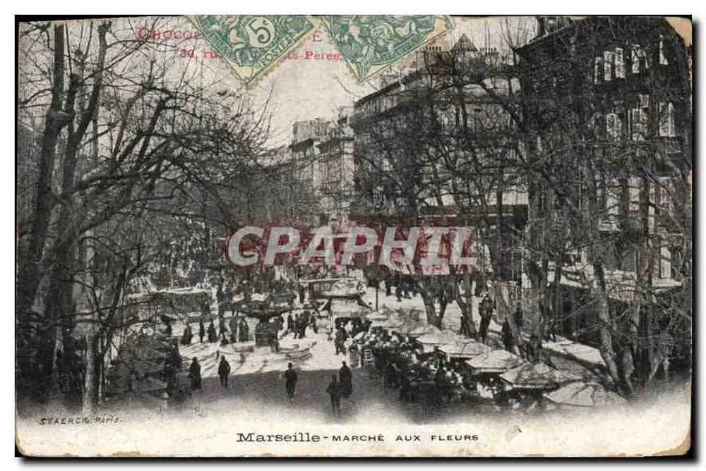 Marselha — Mercado de Flores — Staerck, n° 50, rua dos Padres - Frente