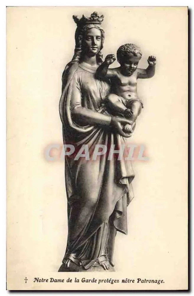 Notre Dame de la Garde - Statue der Jungfrau mit dem Kind Jesus - Verlag unbekannt - Vorderseite