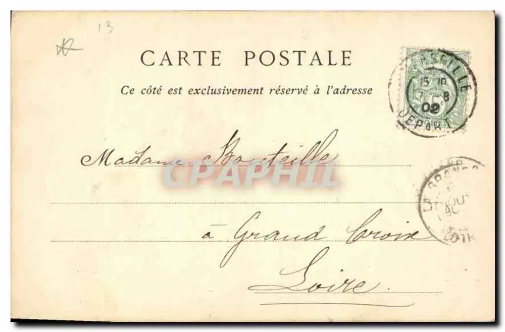 Marseille — Der Aufzug und Notre Dame de la Garde — ND Phot - Rückseite
