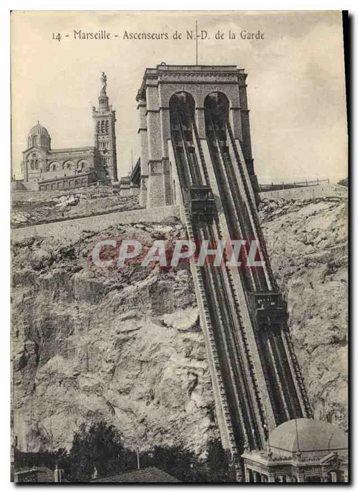 Marsella - Ascensores de la Natividad de la Garde - Anverso