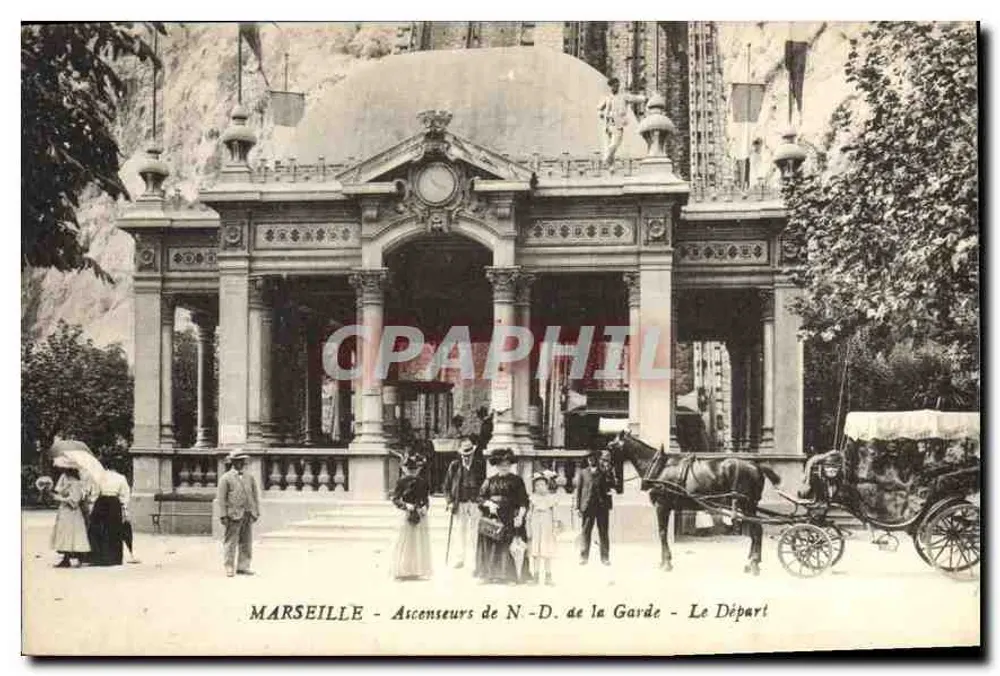 Marseille - Aufzüge der Notre-Dame de la Garde - Die Abfahrt - Vorderseite