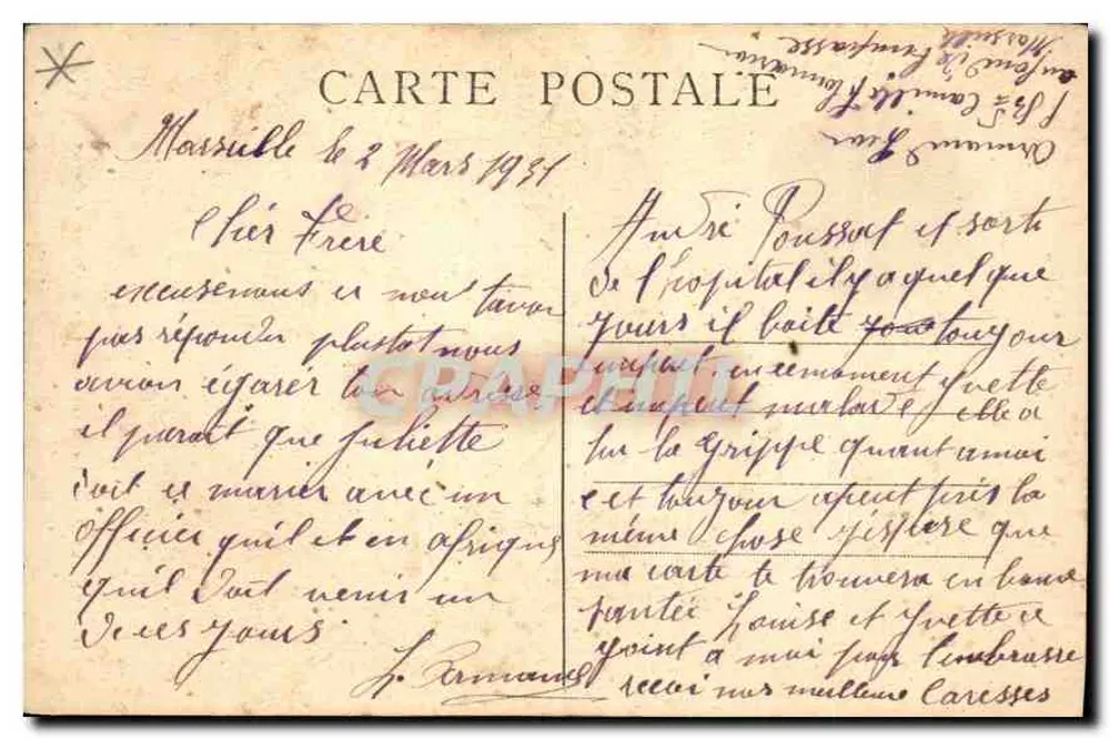 Marseille (6) — Die Aufzüge der N.D. de la Garde - A.T. - Rückseite