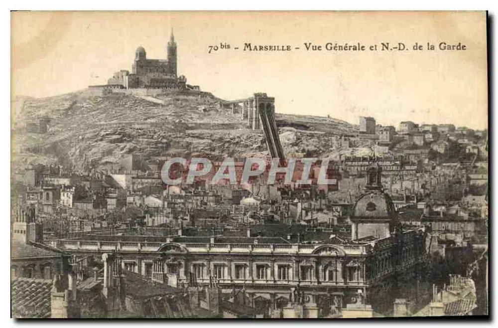 Marseille — Allgemeiner Blick und N.-D. de la Garde — 70 bis - Vorderseite