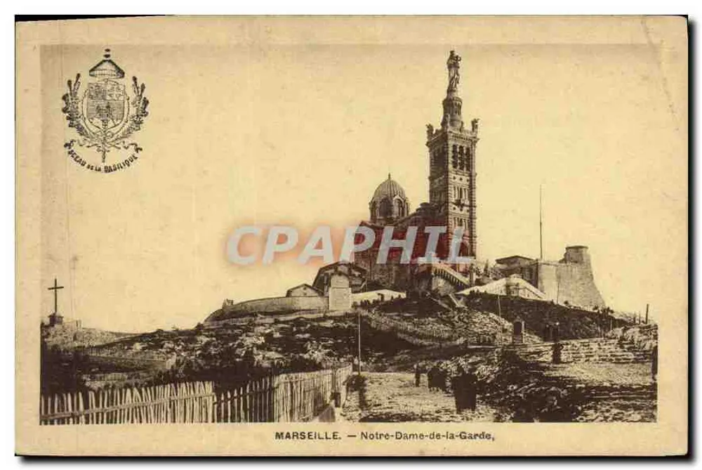 Marseille — Nossa Senhora da Guarda — editor 'Bureau da Basílica' - Frente