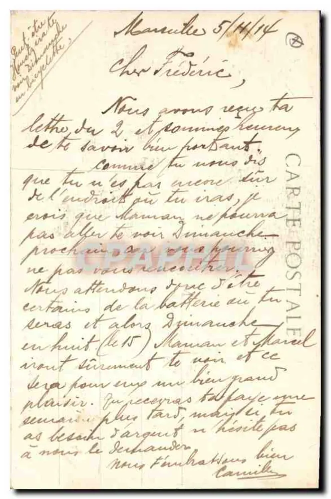 Marselha - N.-D. da Guarda - A Cripta — Edição especial da Basílica, n° XLII - Verso
