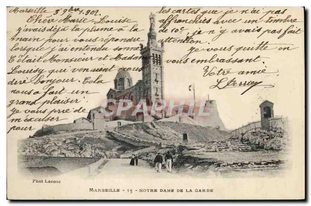 Marselha - Nossa Senhora da Guarda — Fot. Lacour, n°13 - Frente
