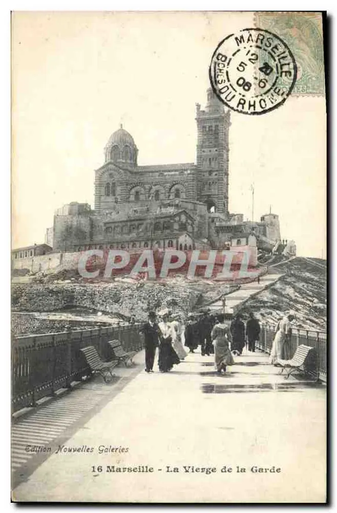 Marselha - A Virgem da Guarda — Edição Nouvelles Galeries, n°16 - Frente