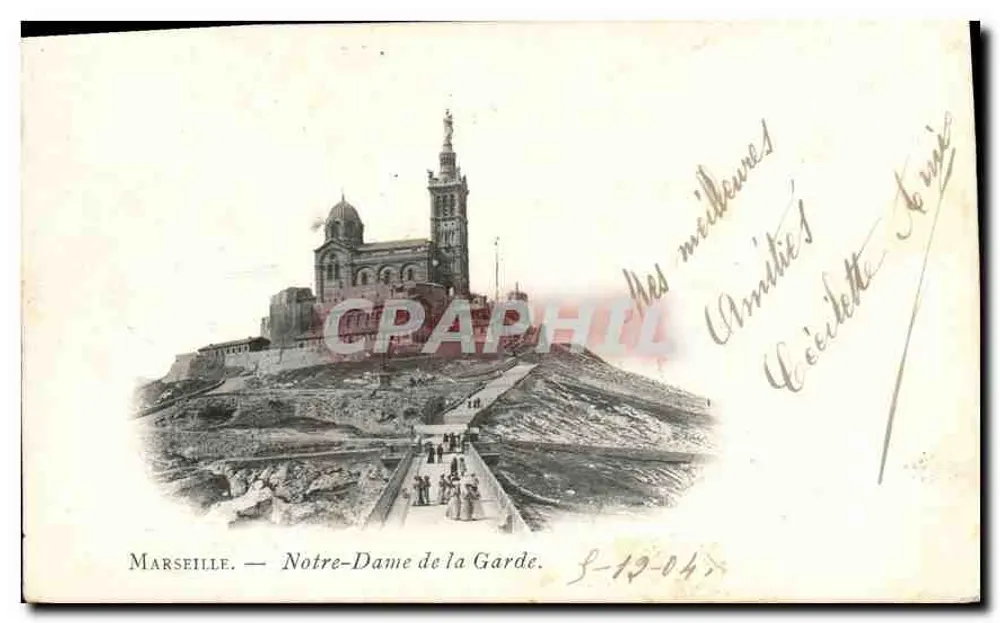 Marseille — Notre-Dame de la Garde. Éditeur : L. Baudry, n° 1304. - Frente