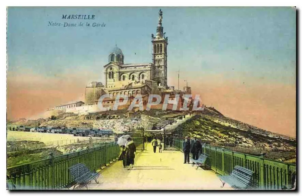Marselha — Nossa Senhora da Guarda — Carta postal - Frente