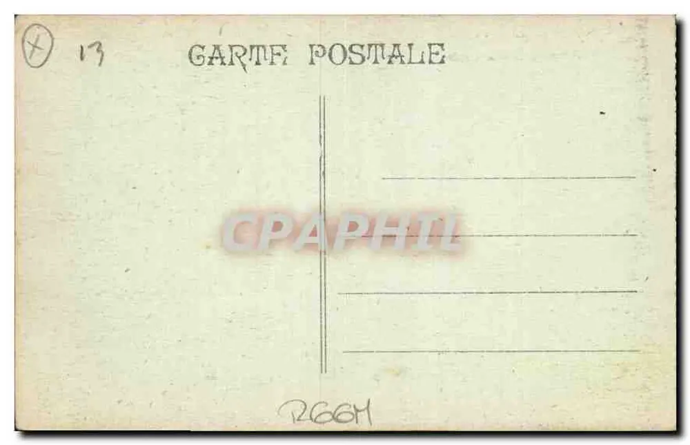 Marselha — Nossa Senhora da Guarda — Carta postal - Verso