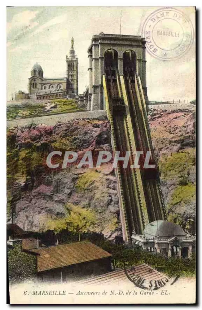 Marsiglia — Ascensori di N.-D. di Garde — EL. - Recto