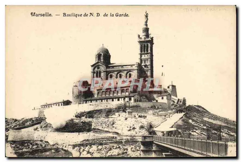 Marseille — Basílica de Nossa Senhora da Guarda — Tiragem de Cassan - Frente