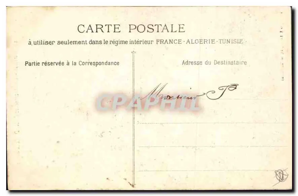 Marseille - Die Aufzüge von N.-D. de la Garde — Fotograf in Paris, 13, rue Thouars - Rückseite