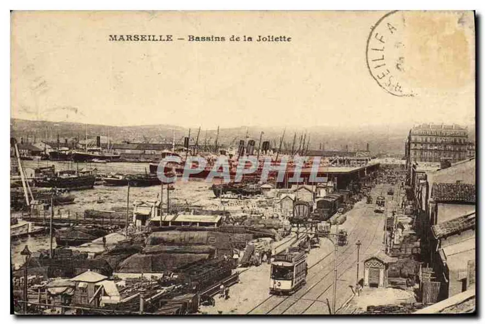 MARSEILLE — Bassins de la Joliette — Unbekannter Verlag - Vorderseite