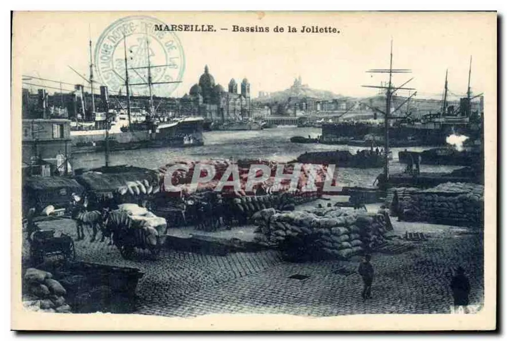 Marseille — Bassins de la Joliette — Verlag: Imprimerie Notre-Dame de la Paix - Vorderseite