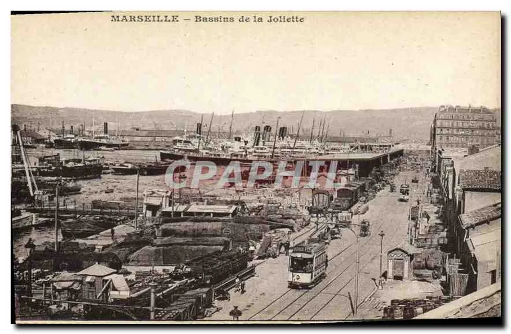 Marseille — Bassins de la Joliette — Verleger nicht sichtbar, Seriennummer nicht sichtbar - Vorderseite