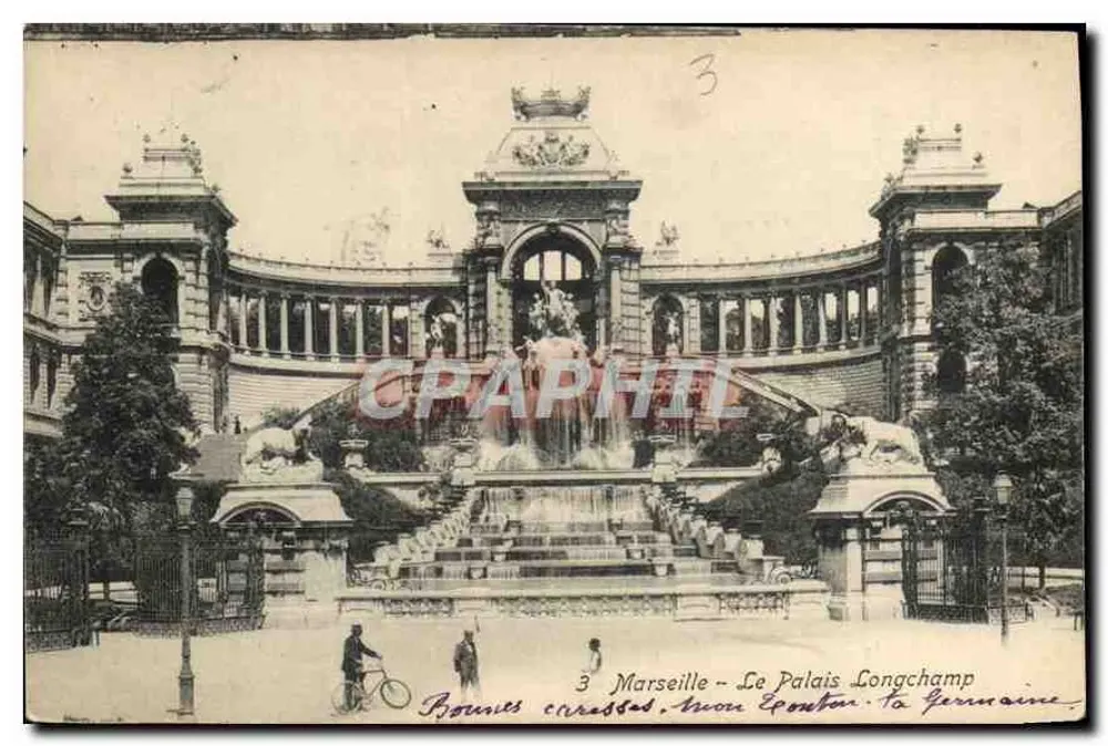 Marselha - O Palácio Longchamp - La Germaine - Frente