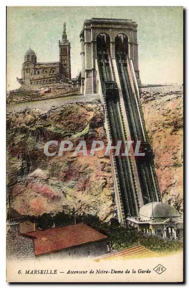 Marseille — Aufzug der Notre-Dame de la Garde — JFE, n°6 - Vorderseite