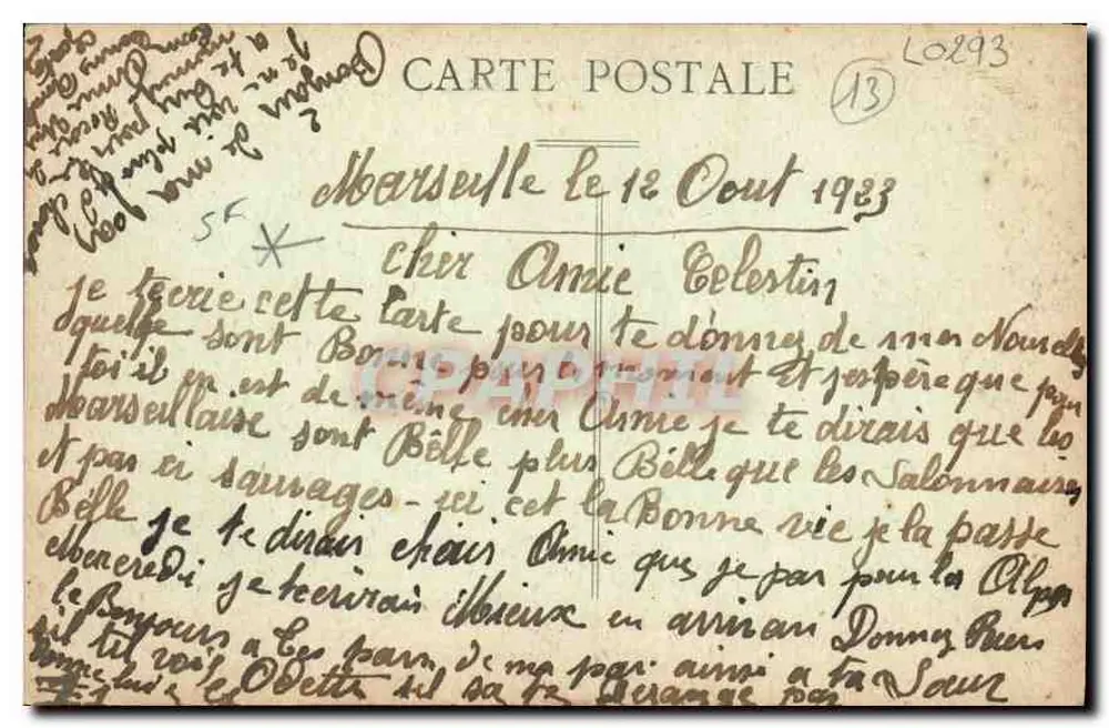Marseille — Aufzug der Notre-Dame de la Garde — JFE, n°6 - Rückseite