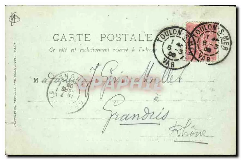 Marseille — Panorama pris de Notre-Dame de la Garde — LL. Éditeur LL. N° 2 - Rückseite