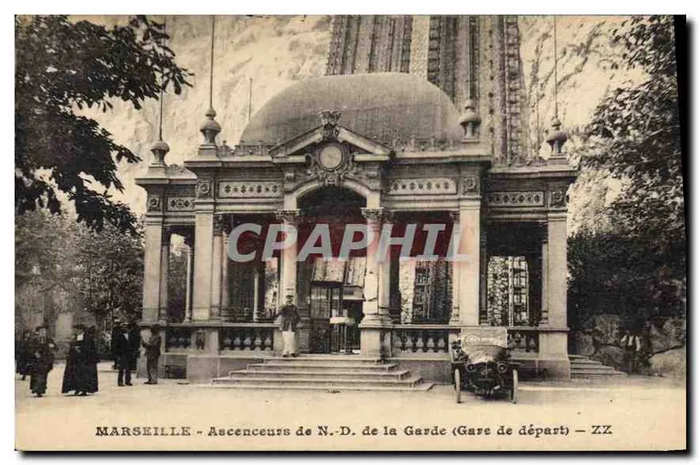 Marseille - Aufzüge der N.-D. de la Garde (Abfahrtsstation) — ZZ - Vorderseite