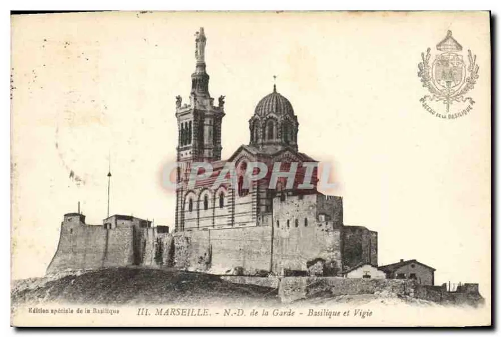 Marseille - N.-D. de la Garde - Basilique et Vigie — Édition spéciale de la Basilique - Recto