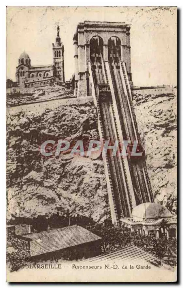 Marseille — Ascensores N.-D. de la Garde - Frente