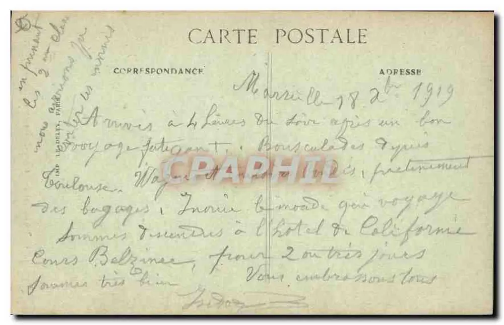 Marselha — Nossa Senhora da Guarda — 130 - Verso