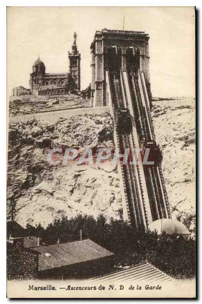 Marseille — Ascensores de Nossa Senhora da Guarda - Frente