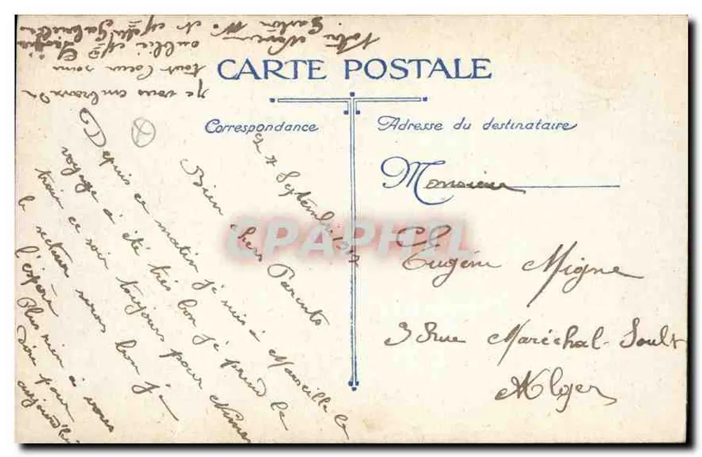 Marseille. Der Aufzug der Notre-Dame de la Garde — Verlag nicht sichtbar, Seriennummer 40 - Rückseite