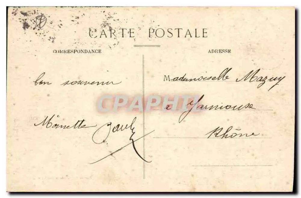 Stadt Marseille - N-D. de la Garde - La Croix de Mission (1820) - Rückseite